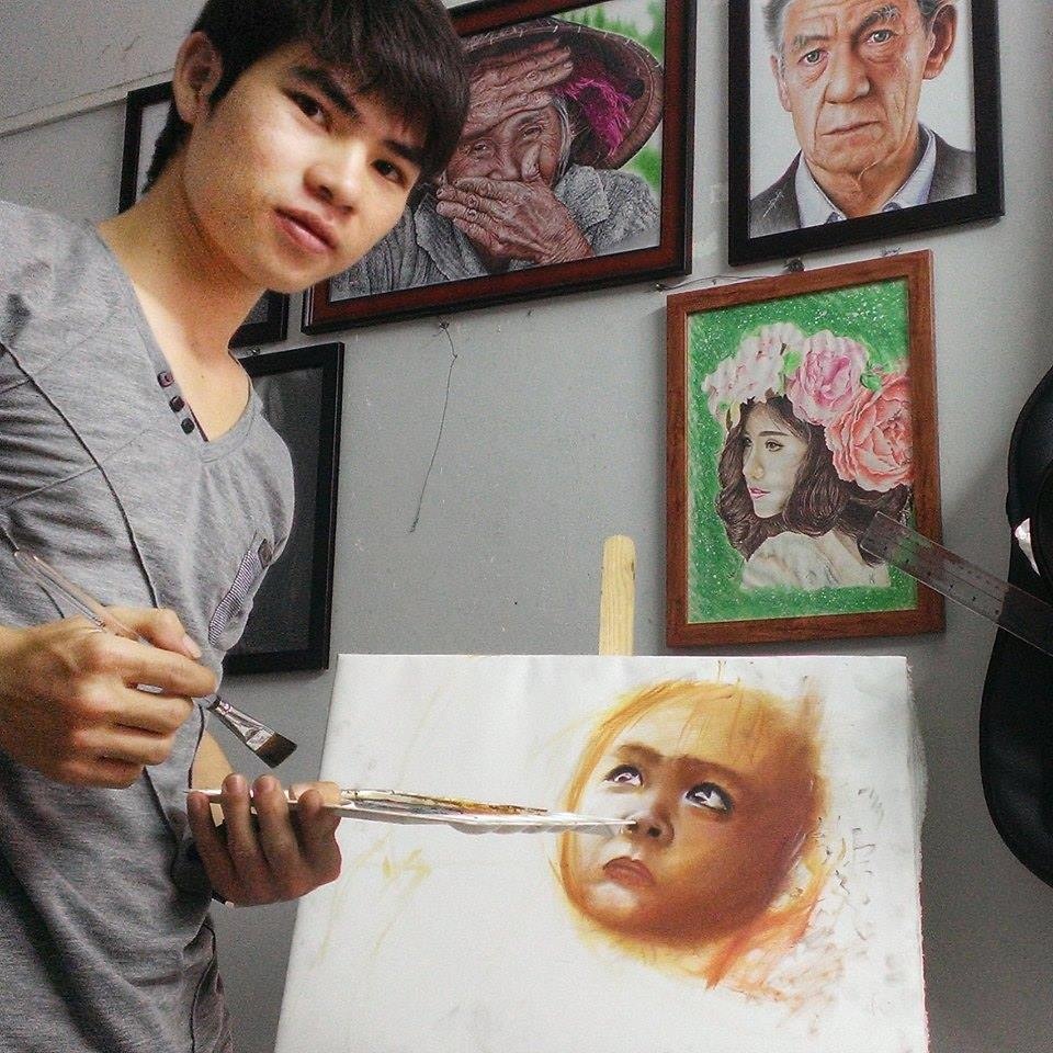 ve tranh song dong nhu that anh 9