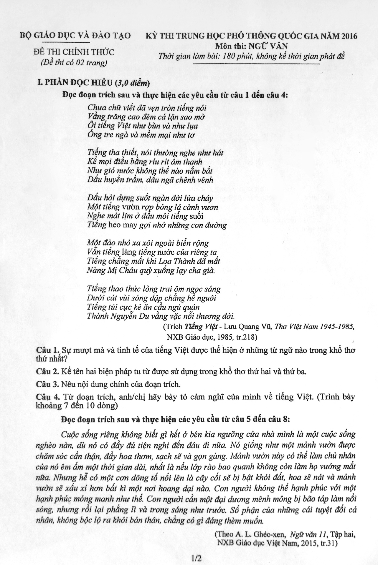 Đề văn 2016 ảnh 1 De van 2016 anh 1