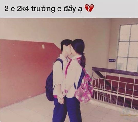 Hoc sinh lop 8 quy goi to tinh tai truong anh 1