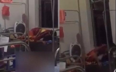 Doi nam nu may mua ngay tren giuong benh hinh anh