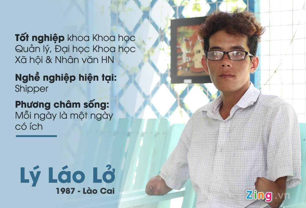 Chàng trai cụt hai tay giao hàng ảnh 1 Chang trai cut hai tay giao hang anh 1