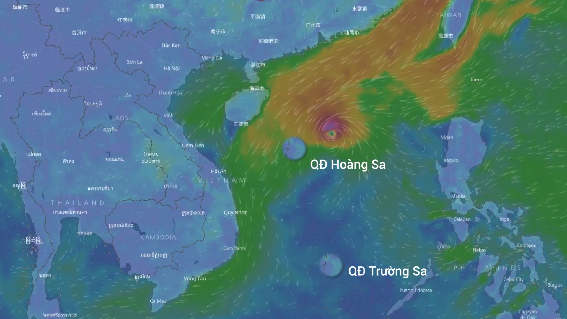 Du bao ngay 10/11 ve huong di chuyen cua bao so 13 hinh anh