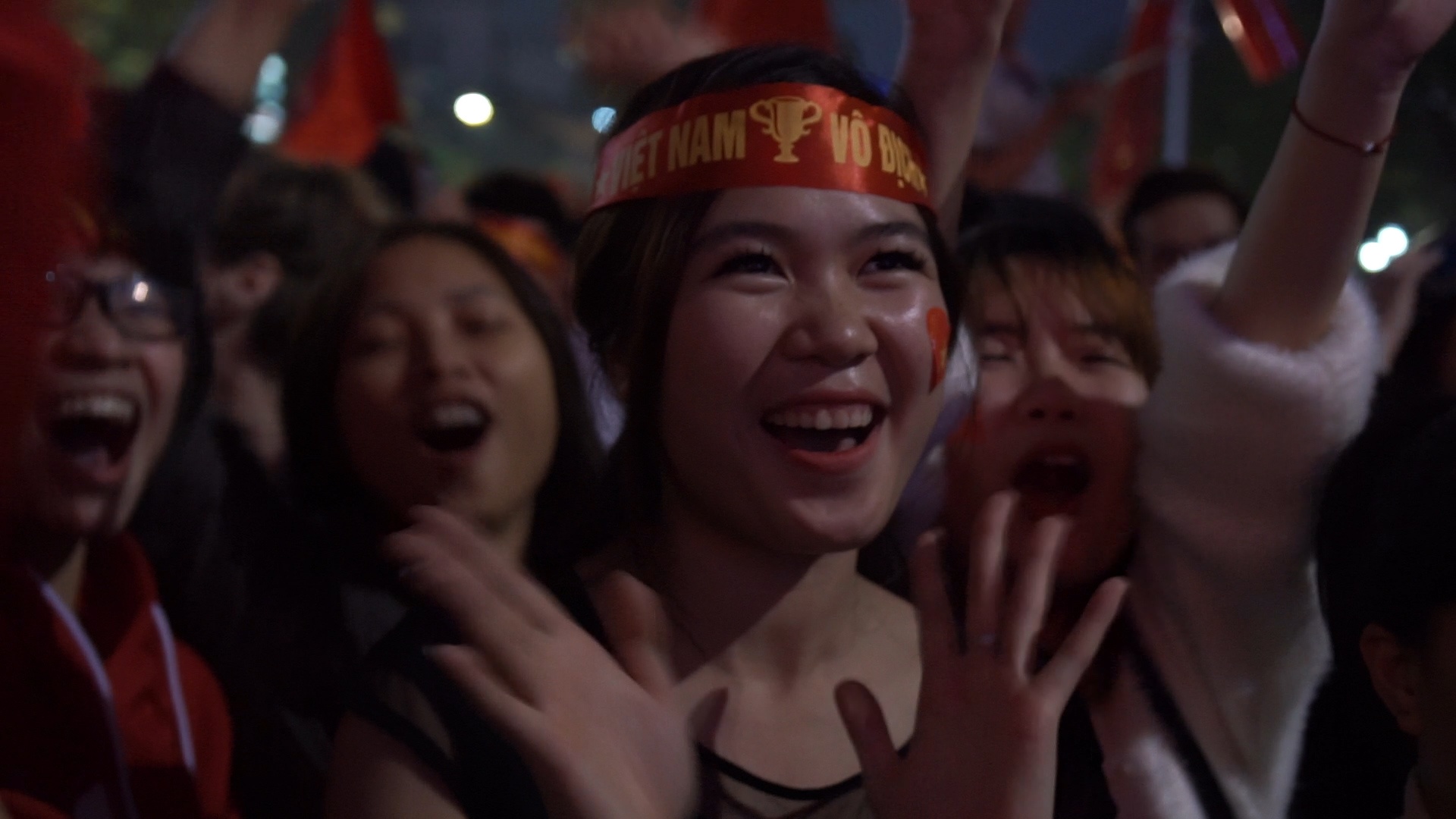 Nguoi Ha Noi do ra duong an mung chien thang cua U23 Viet Nam hinh anh