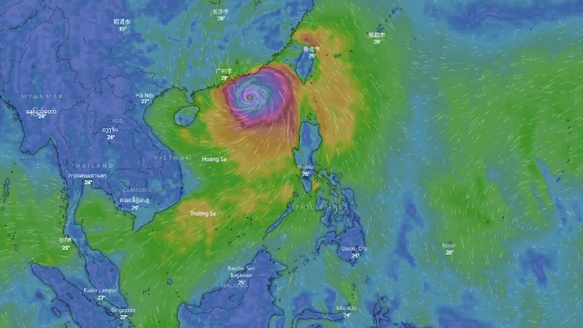 Du bao ngay 12/9 ve duong di bao so 5 va sieu bao Mangkhut hinh anh