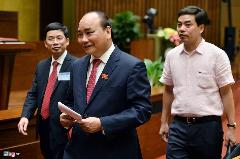 Quoc hoi tiep tuc chat van cac thanh vien Chinh phu hinh anh