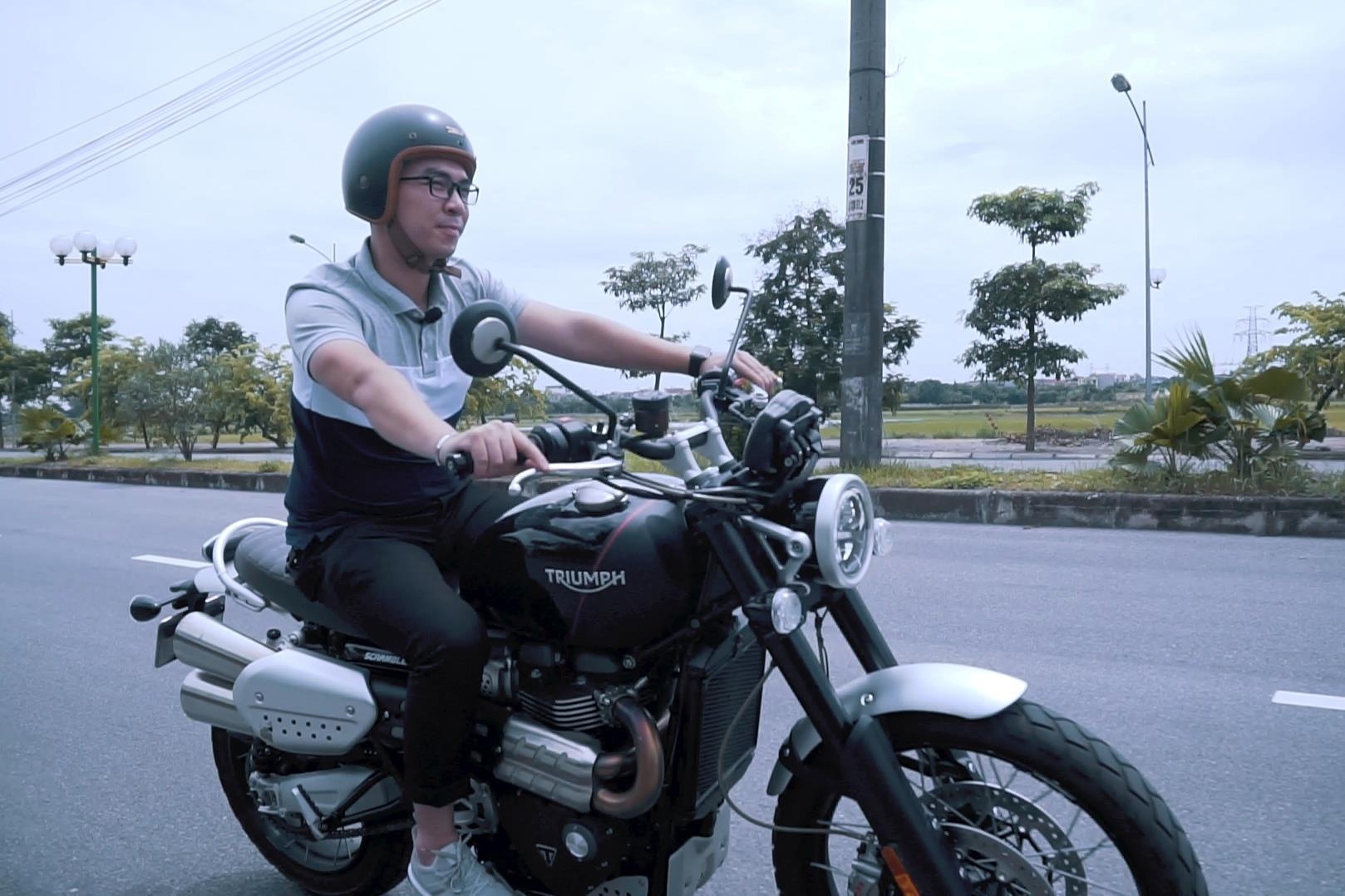 Trai nghiem Triumph Scrambler 1200XC - Dang co dien, nhieu cong nghe hinh anh