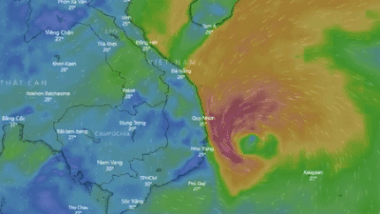 Du bao ngay 29/10 ve duong di cua ap thap nhiet doi hinh anh