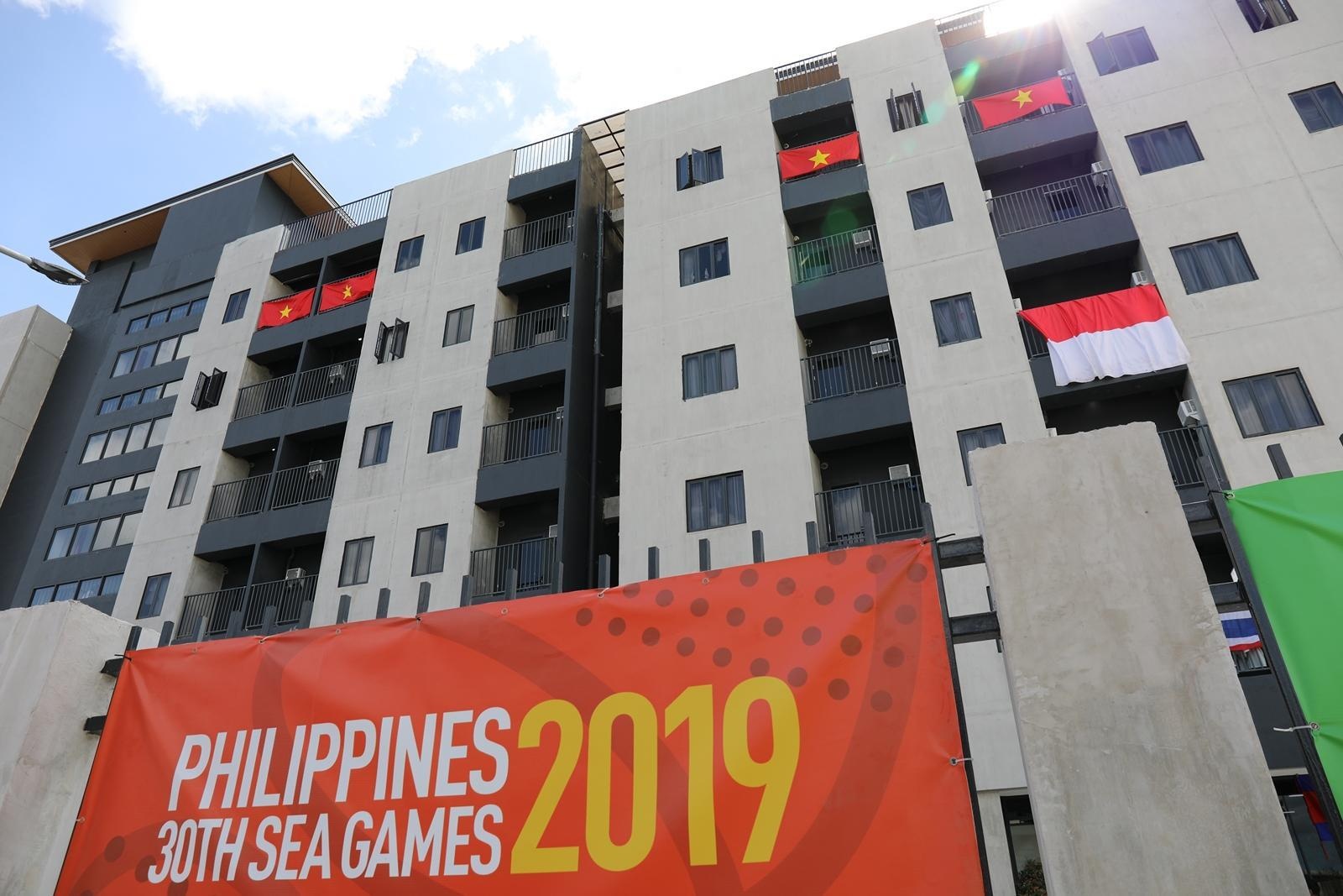 Khu nha o cua Doan the thao Viet Nam tai SEA Games 30 hinh anh