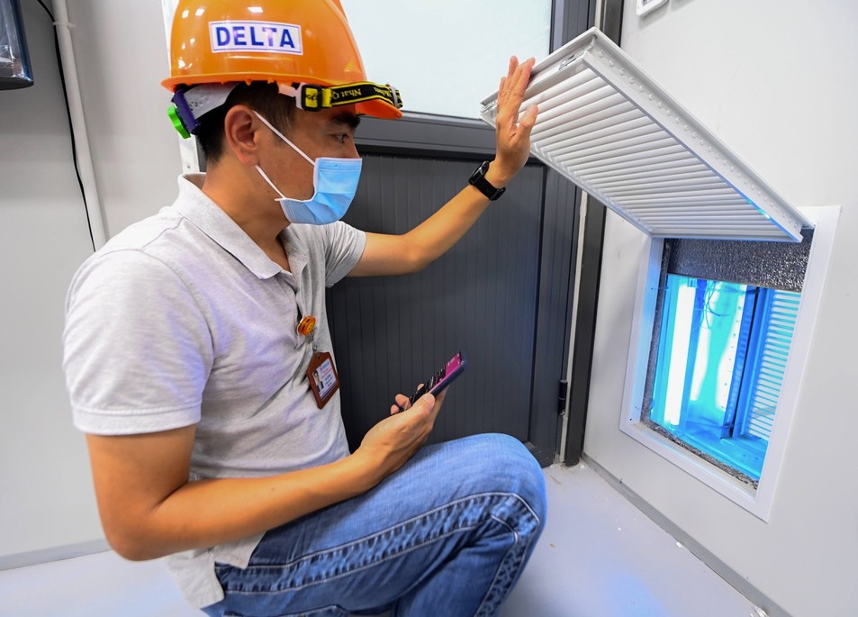 Benh vien su dung thong hoi mot chieu de tranh lay cheo Covid-19 hinh anh