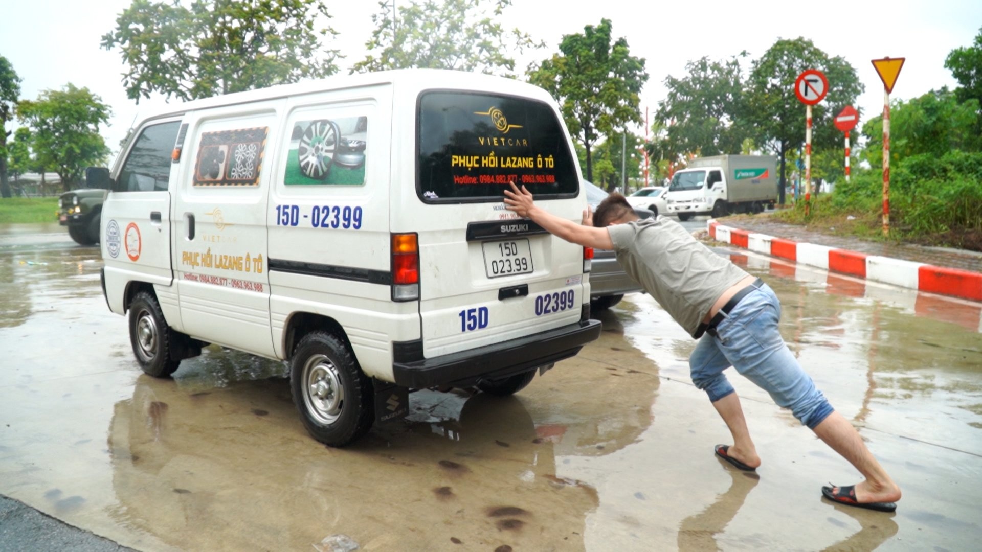 Nuoc ngap ham chui dai lo Thang Long hinh anh