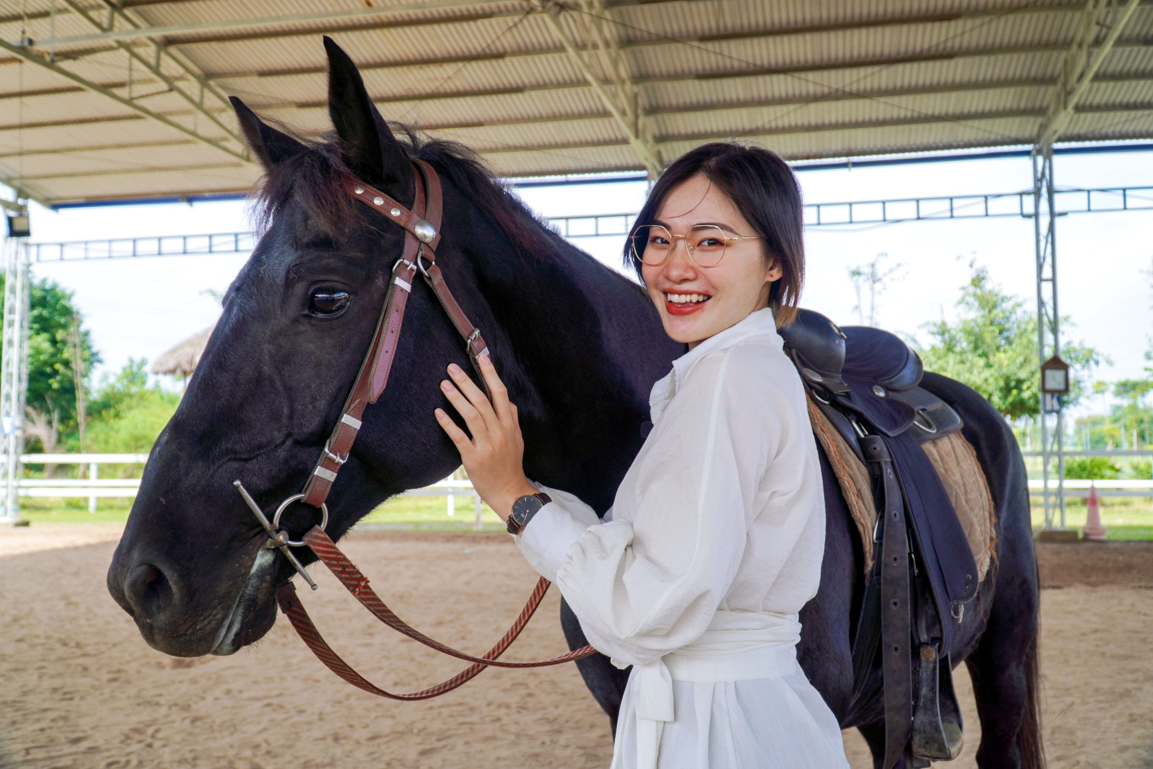 Hoc cuoi ngua theo phong cach chau Au hinh anh