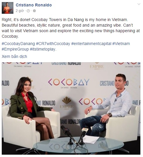 Ronaldo đến Việt Nam ảnh 1 Ronaldo den Viet Nam anh 1