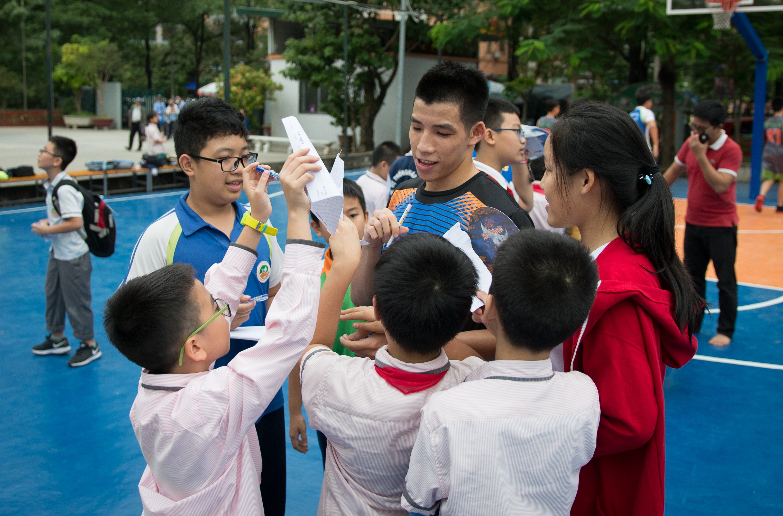 Sao Hanoi Buffaloes truyen niem dam me bong ro toi hoc duong hinh anh