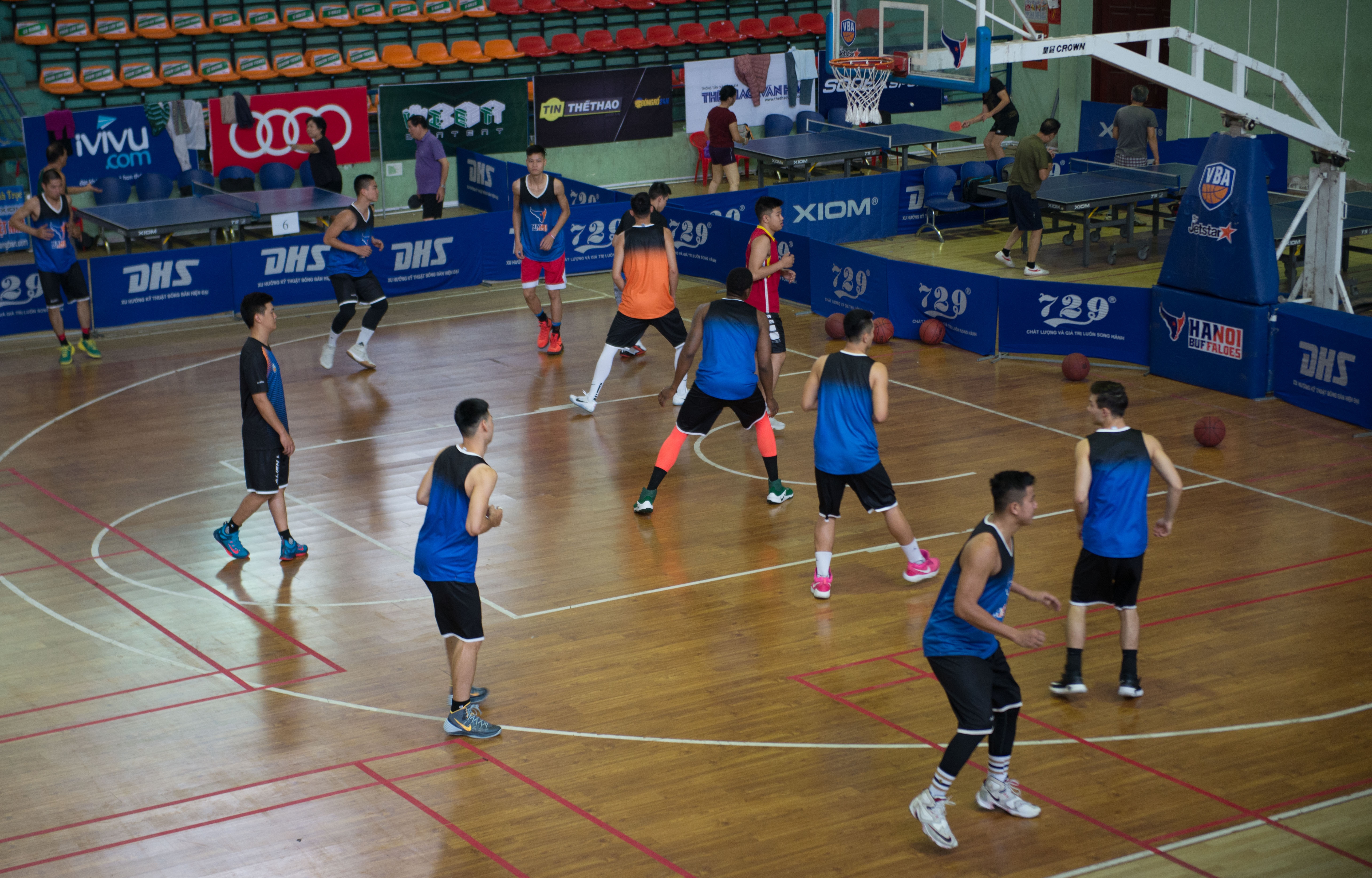 Hanoi buffaloes tap luyen truoc pla-off anh 1