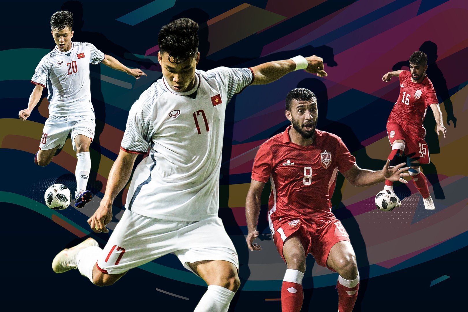 So sanh Olympic VN - Olympic Bahrain: Quang Hai, Tien Dung noi bat hinh anh