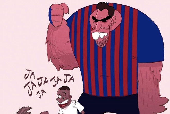 Hi hoa Luis Suarez hoa khong lo, mot tay loai Real khoi cup Nha vua hinh anh