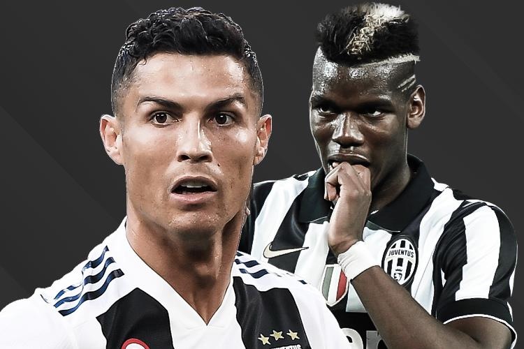 Ronaldo song hanh Pogba o doi hinh trong mo cua Juventus mua toi hinh anh