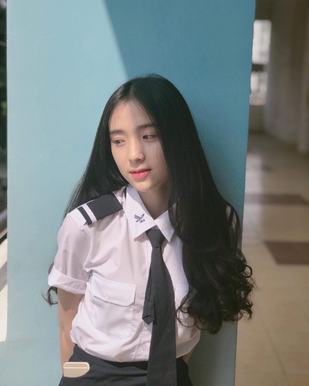 nu sinh hoc vien hang khong xinh dep anh 1