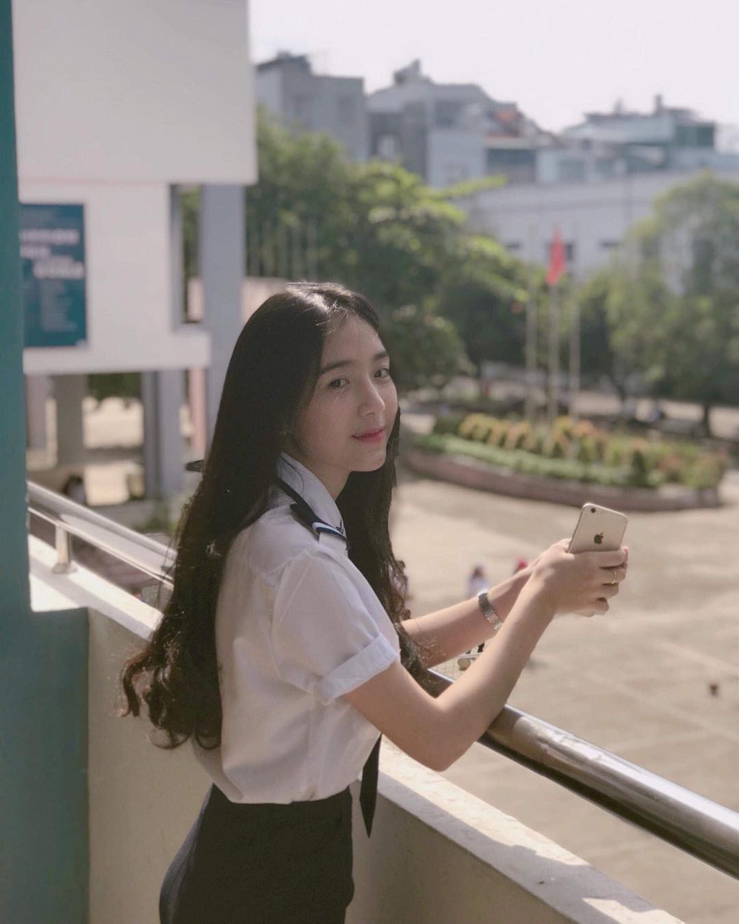 nu sinh hoc vien hang khong xinh dep anh 2