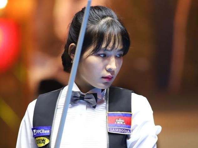 Nu co thu Campuchia xinh dep, tung vo dich giai billiards chau A hinh anh