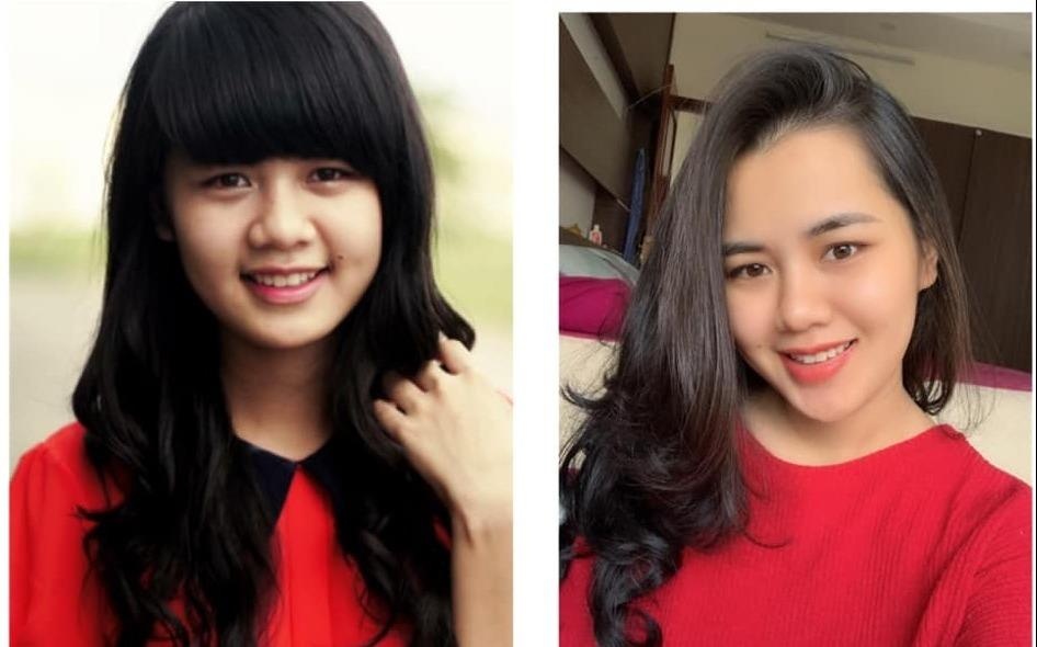 Vo Que Ngoc Hai va hoi ban gai cau thu khoe nhan sac 10 nam truoc hinh anh