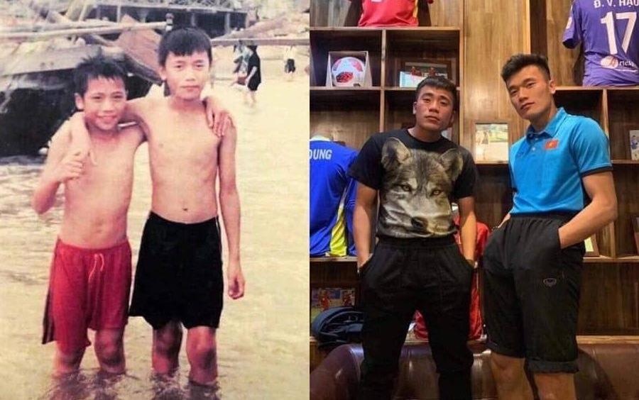 Bui Tien Dung, Duc Chinh tao dang hai huoc de khoe anh 10 nam truoc hinh anh