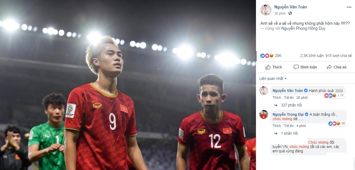 cau thu Viet Nam an mung chien thang anh 8