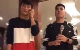 Cau thu Duc Huy the hien ca khuc 'Con mua tinh yeu' hinh anh