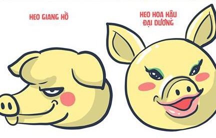 Dan mang che anh lon sieu nhan, heo hoa hau bi che xau dip Tet hinh anh
