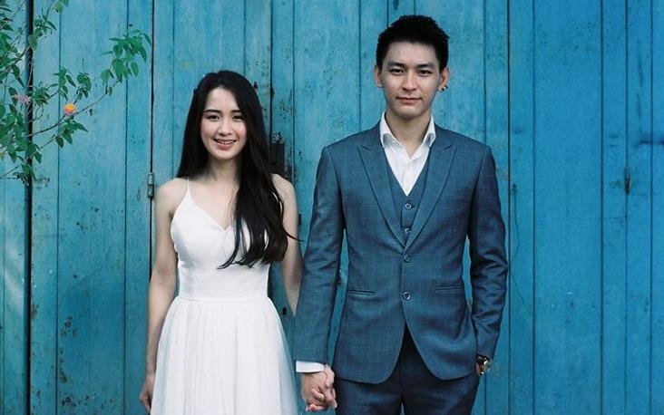 Hot girl Lao goc Viet hanh phuc ben chong dien trai hinh anh