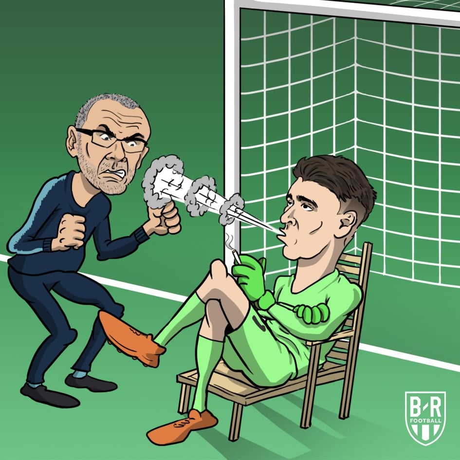 anh che Kepa chong doi Sarri anh 2