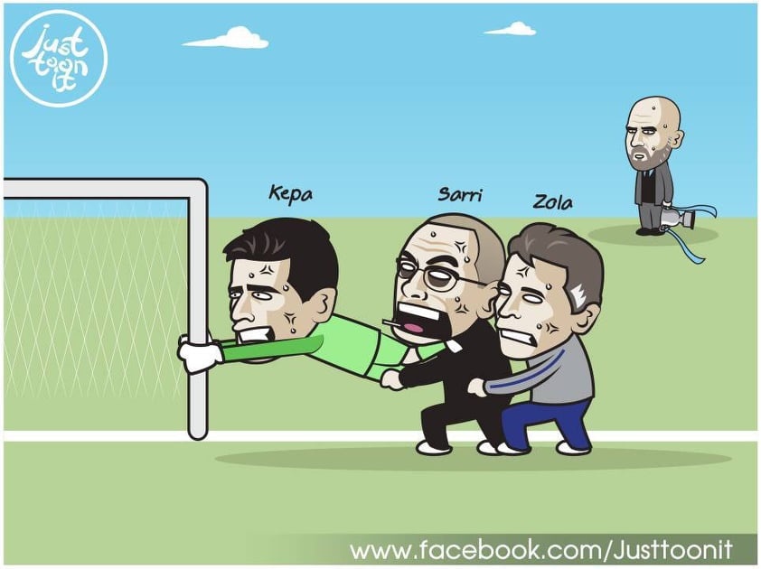 anh che Kepa chong doi Sarri anh 1