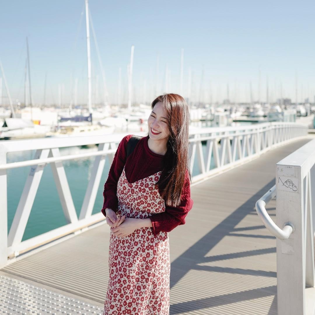 hot girl Pimtha du lich anh 9