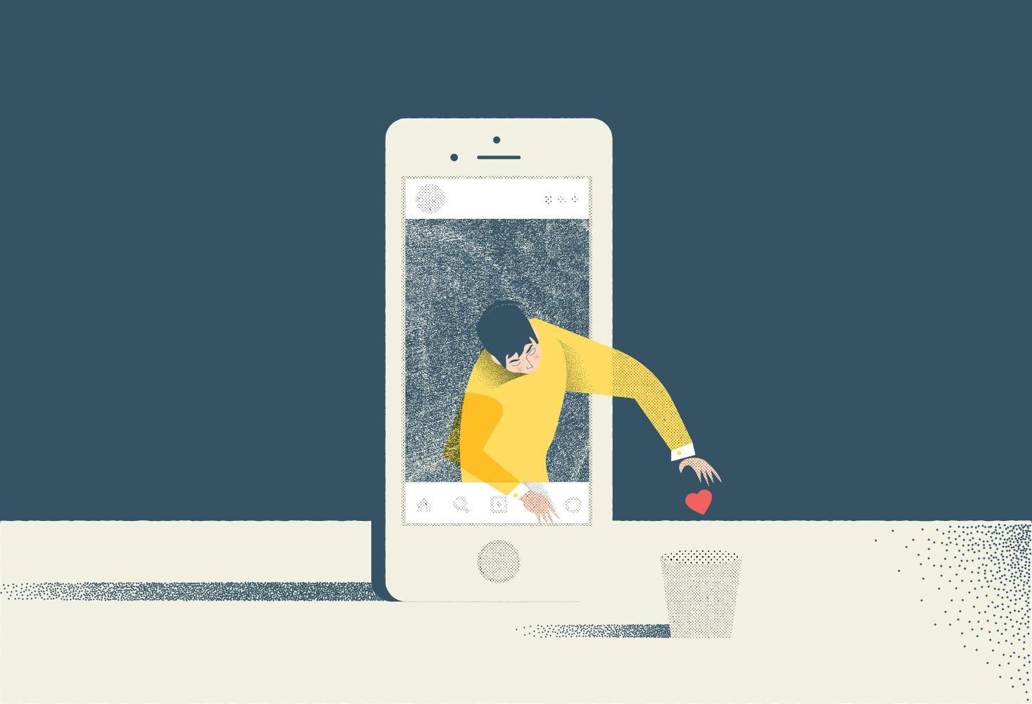 Instagram an luot thich anh 2