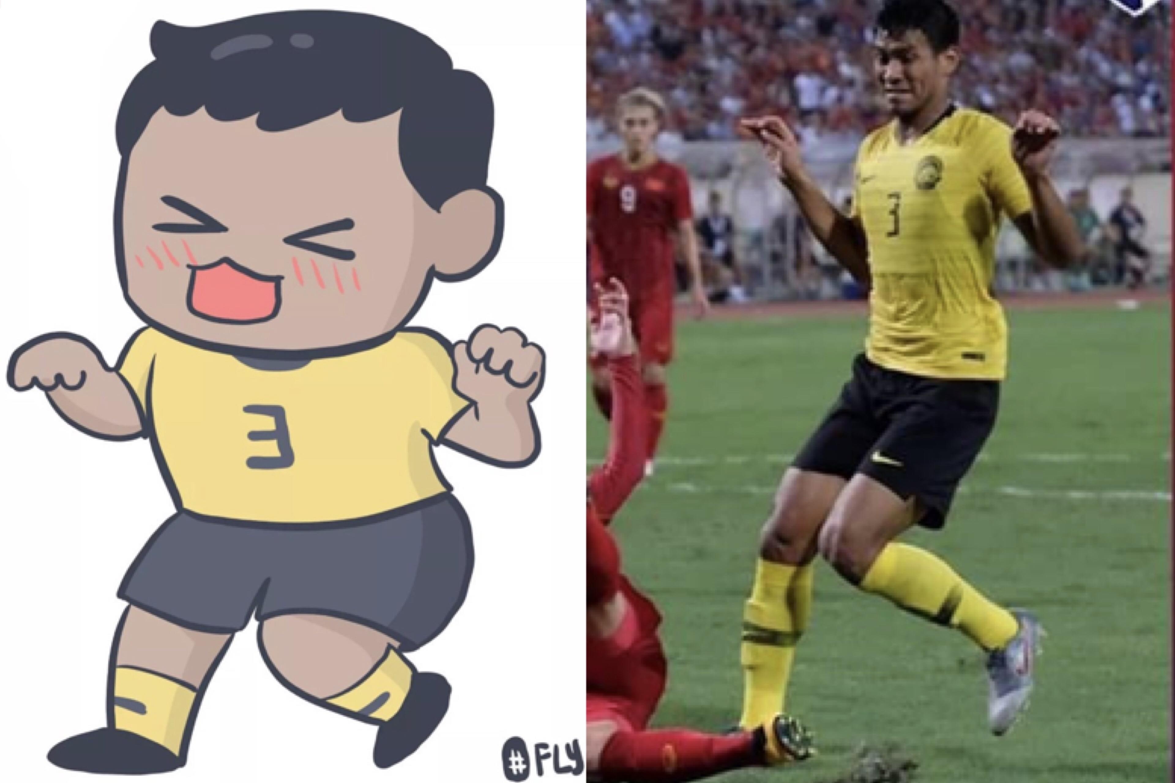 Cau thu Malaysia hoa meme cua dan mang sau dieu nhay xoe canh hinh anh