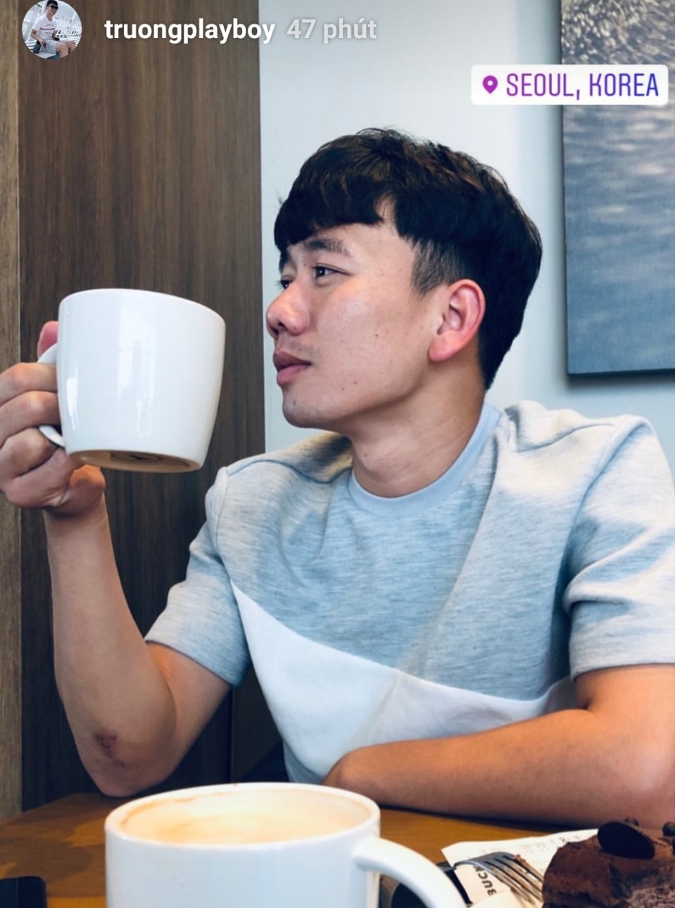 Minh Vương thăm Xuân Trường ảnh 1 Minh Vuong tham Xuan Truong anh 1