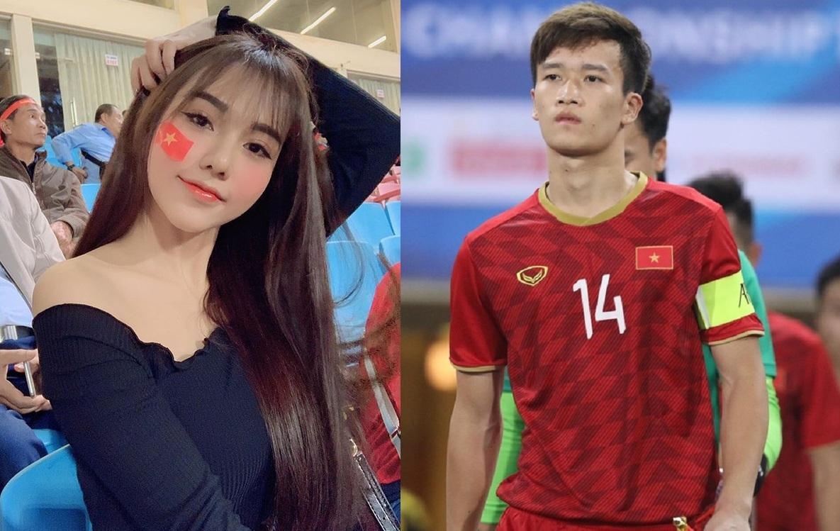 Ban gai Hoang Duc khoe anh sang Thai Lan co vu U23 Viet Nam hinh anh