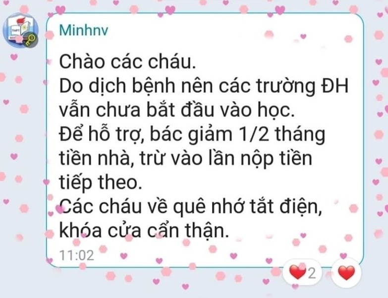 chu tro giam tien nha anh 1