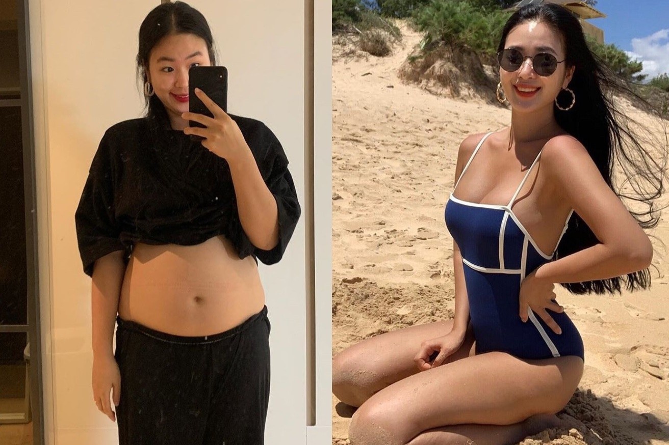 9X Han thanh hot girl noi tieng MXH nho giam 20 kg hinh anh