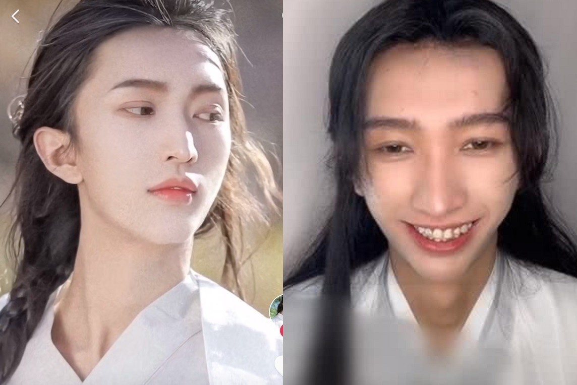 Tat app lam dep, hot boy co trang Trung Quoc lo ngoai hinh that hinh anh