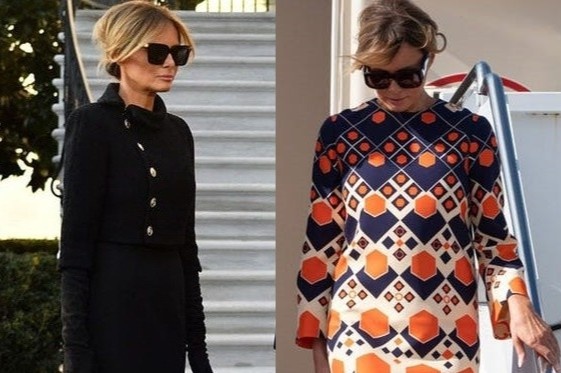 Gia 2 bo do ba Melania Trump dien trong ngay roi Nha Trang hinh anh