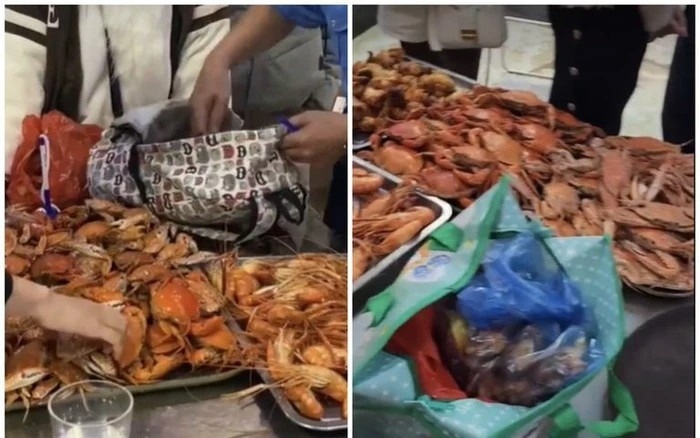 An buffet hai san dut tui 10 kg mang ve, nguoi dat ban tiec len tieng hinh anh