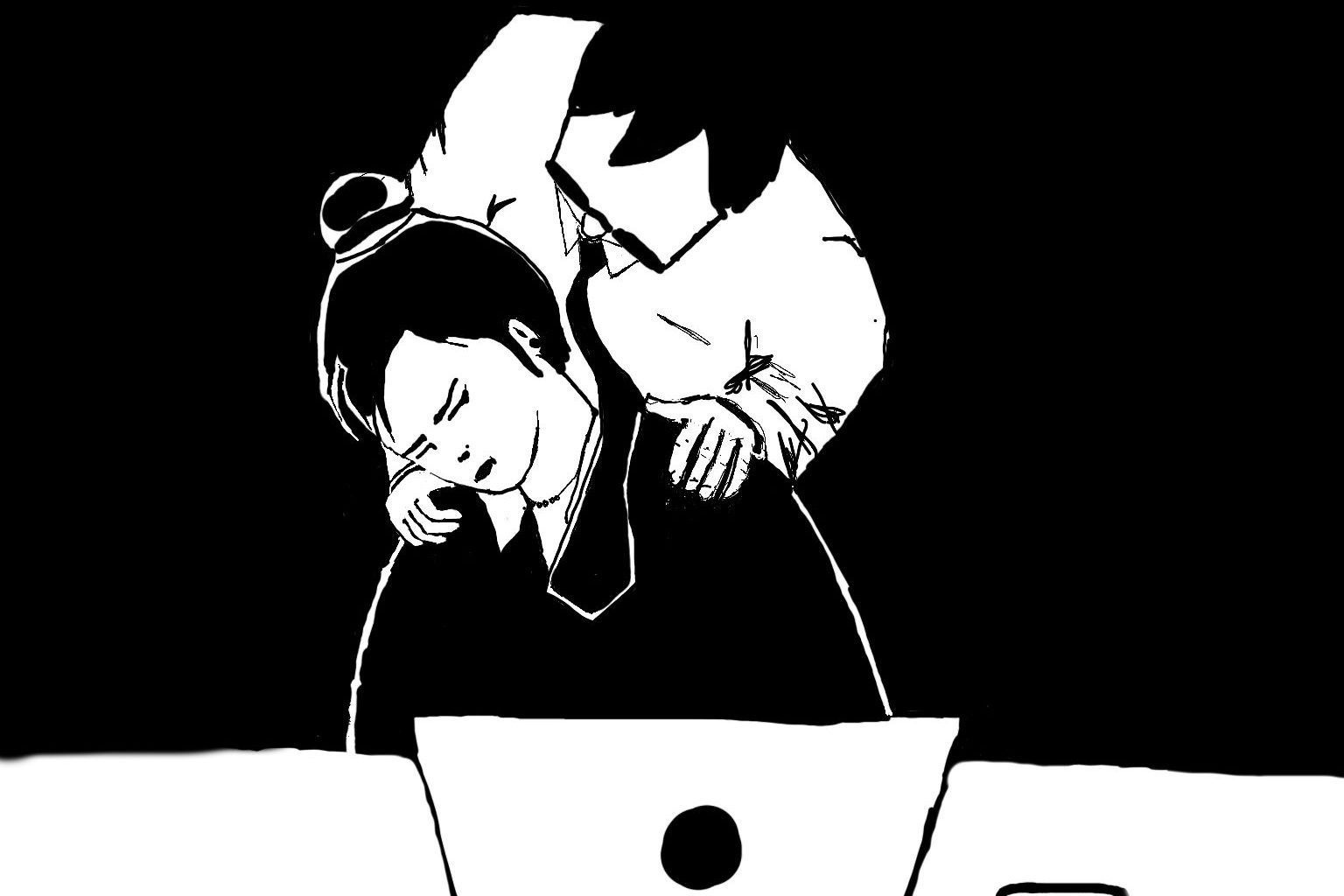 Bo mat that cua quay roi tinh duc tai noi lam viec hinh anh