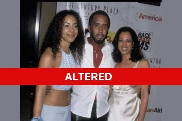Lam ro buc anh gia mao ve ba Kamala Harris va Diddy hinh anh