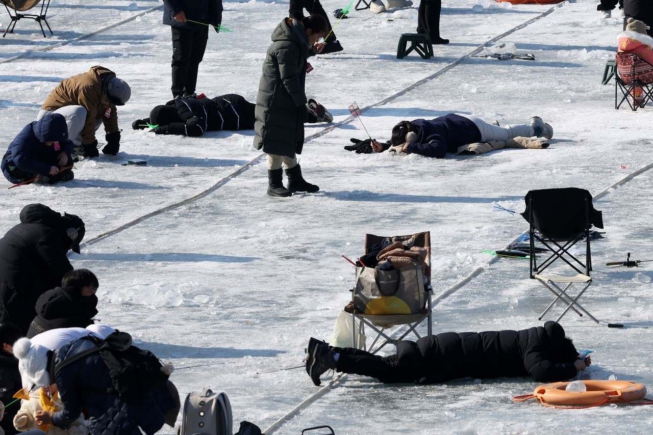 Hinh anh doc la trong dot ret nhat mua dong o Han Quoc hinh anh