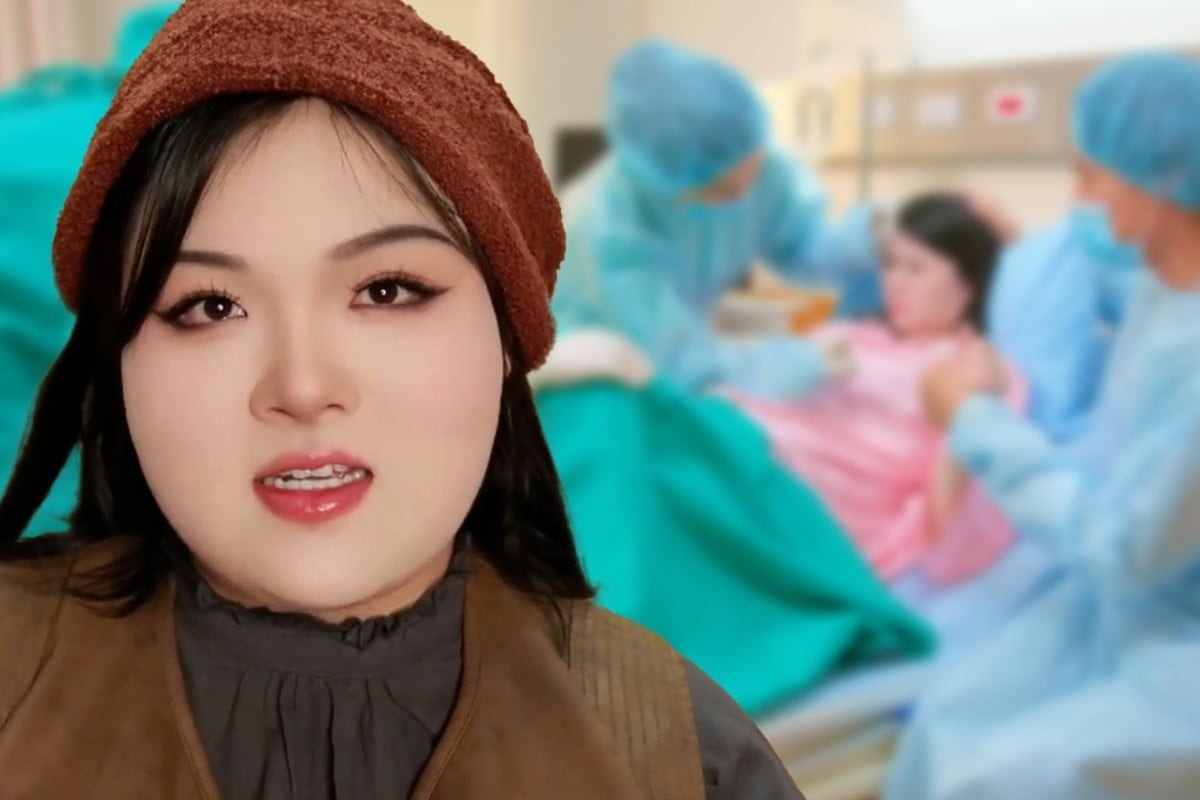 Hom truoc phat hien mang thai 34 tuan, hom sau sinh con o Trung Quoc hinh anh