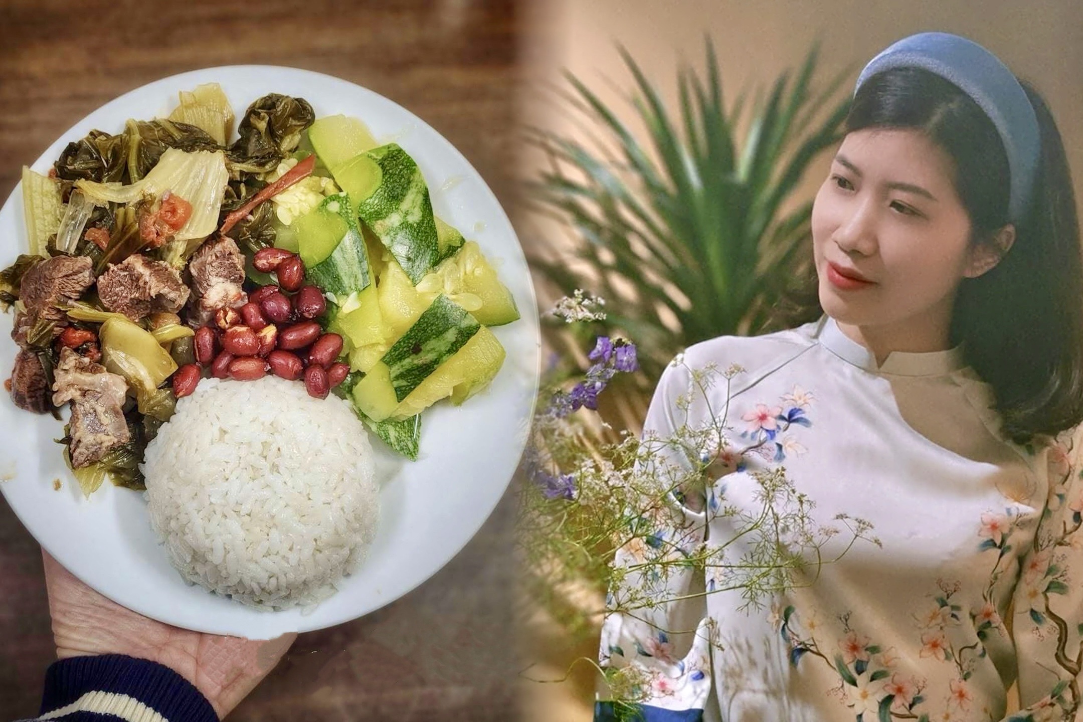 Nang dau khoe nhung bua com bo chong nau vua dep vua ngon, bo hinh anh