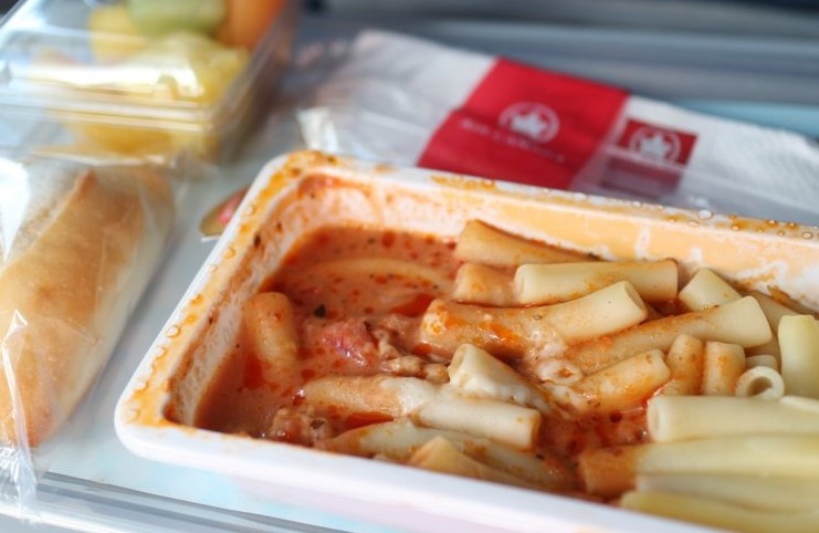 Nhung bua an tren may bay khien hanh khach hoang so hinh anh