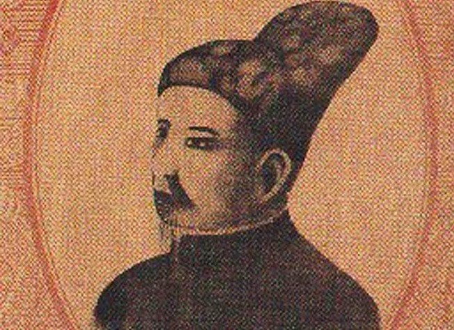 Chan dung vua Gia Long qua mieu ta cua sung than lai Phap hinh anh