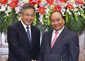 Thu tuong Nguyen Xuan Phuc tiep Pho thu tuong Trung Quoc hinh anh